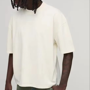 premium oversized boxy fit <b>tshirt</b> men drop shoulder loose fit heavy cotton streetwear <b>tshirt</b> manufacturer supplier - Product Image 1