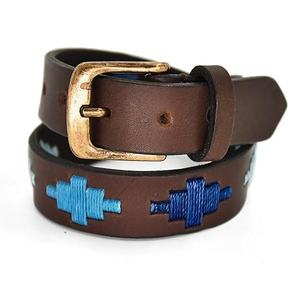 Ceinture Gaucho Polo Unisexe Décontractée Faite Main en Cuir Véritable de Qualité Supérieure d'Argentine avec Boucle en Laiton – Vente Directe Fabricant - Product Image 1