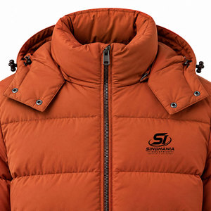 Low Price High Quality Custom Logo Printed Hooded <b>Men</b> Winter Plus Size Breathable Eco-Friendly Puffer Jacket for Sale - Product Image 6