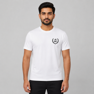 เสื้อยืดแขนสั้นยูนิเซ็กซ์ สตรีทแวร์ ผ้าคอตตอน 100% คุณภาพสูง ทรงปกติ รับผลิตตามแบบ OEM กันยับ ซักเร็ว - Product Image 1