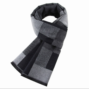 Nouveau cache-cou en polyester à carreaux pour homme 2026, imitation soie brossée, écharpe polyvalente et chaude, style professionnel pour l'hiver - Product Image 5