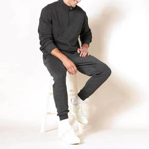 Custom Men's Quarter <b>Zip</b> Sweatshirt Premium Cotton Pullover Casual Streetwear Heavyweight OEM Wholesale Manufacturer <b>Shirts</b> OEM - Product Image 3