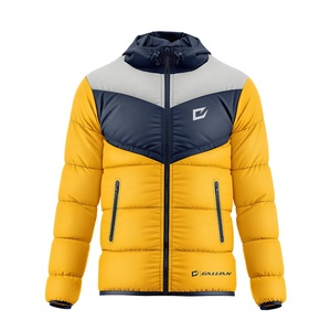 2026 Latest Design Premium Quick Dry Men Puffer <b>Jackets</b> Winter New Fashion Customized Long Sleeves Zipper Print Plus Size - Product Image 3