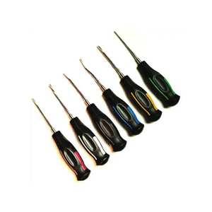 High Quality Dental 6 Pieces Luxating Root Elevator Set Black Plastic Handle Surgery <b>Instruments</b> CE Certified By Grip Surgical - Product Image 1
