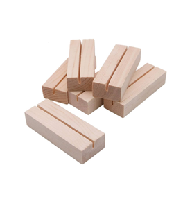 Porte-cartes de visite en bois carré au design élégant et moderne, décorations de fête, porte-cartes de visite de qualité supérieure, design créatif U F - Product Image 1