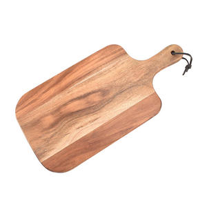 Planche à découper en bois d'acacia naturel, forme irrégulière, écologique, planche à découper en bois pour la viande, le fromage et le pain, pour une utilisation en cuisine - Product Image 2