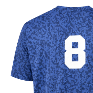 T-shirt de sport personnalisé à manches courtes pour homme, motif camouflage numérique, en polyester, uniforme d'équipe, vêtements de sport, OEM, vente en gros, approvisionnement en vrac - Product Image 6