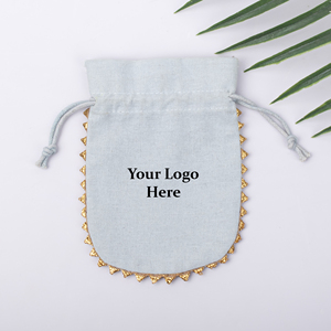 Bolsas con Cordón Personalizables, Recuerdos de Boda Ecológicos y Bolsas de Algodón con Marca Personalizada, Bolsa Boutique - Product Image 4