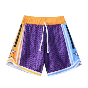 Shorts de basketball pour hommes, personnalisés, neufs, en gros, fabriqués au Pakistan, de haute qualité, à séchage rapide, sportifs, unis, taille haute, coupe-vent, en toile - Product Image 2