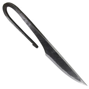 Couteau de cuisine multifonctionnel à lame unique en acier au carbone forgé à la main, style médiéval antique, personnalisé, fait main, OEM, Burraq - Product Image 1