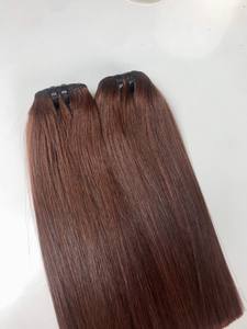 Brun Couleur Texture Vietnamien Humain Couleur Naturelle Prix Usine Extensions De Cheveux Os Droite - Product Image 3