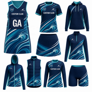 Uniforme de Netball Personalizado sin Mangas para Mujer, Sublimación, Secado Rápido, Vestido sin Mangas, Camiseta, Falda, Pantalones Cortos, Sudadera con Capucha, Chaqueta - Product Image 2