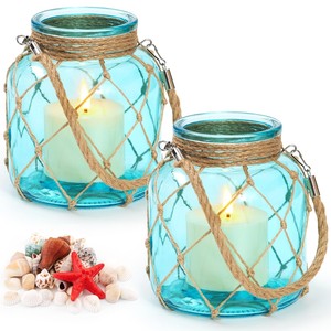 Lanternes rectangulaires en jute et en osier durables, écologiques et artisanales Aqdus Saleem |   Décoration multi-occasions en gros - Product Image 2