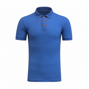 เสื้อโปโลชายสีน้ำเงินรอยัล คอปกคลาสสิก แขนสั้น สไตล์ลำลอง/สปอร์ต ทรงโมเดิร์น น้ำหนักเบา รับผลิตแบบ OEM (Private Label) - Product Image 3