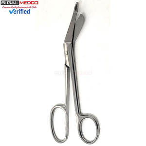 Juego de 3 Tijeras Lister para Vendajes, 3.5, 5.5 y 7.25 Pulgadas, de Acero Inoxidable, Manuales, para Trauma y Enfermería, con Certificación CE - Product Image 4