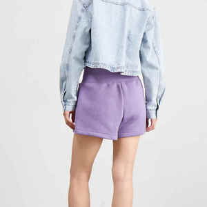 Hot Design Summer Casual 100% Cotton Women's Shorts <b>Elastic</b> High Waist Shorts Fashion Streetwear Shorts for Women's - Product Image 3