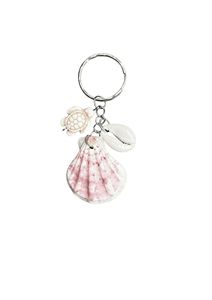 Llavero de Concha Natural Hecho a Mano, Recuerdo de Playa, Decoración Costera, Regalo Promocional para Distribuidores - Product Image 3
