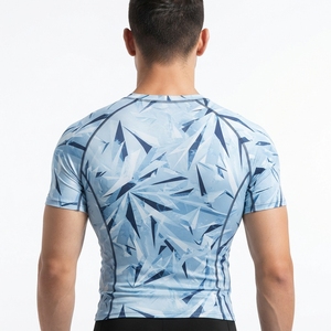 Camiseta de Compresión para Hombre, Manga Corta, Estilo Bape, Camiseta Gráfica para Hombre, Ropa Deportiva, Fitness, Atletismo - Product Image 2