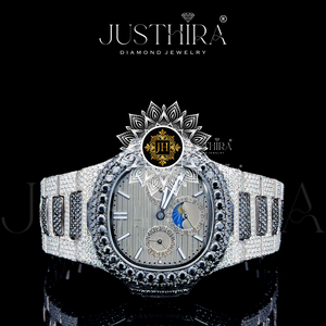 High Quality Moissanite Diamond Quartz <b>Watch</b> Men Business Style <b>Waterproof</b> Wrist <b>Watch</b> Available At Wholesale Price - Product Image 2