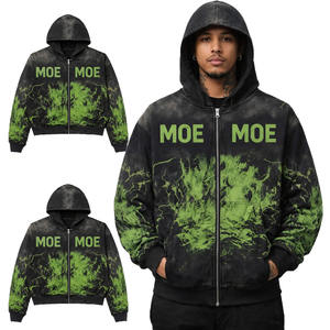 Sudaderas Vintage de Alta Calidad, Forro Polar Grueso, Diseño Personalizado, Logotipo DTG, Bordado, Sudadera Lavada de Algodón, Fábrica OEM - Product Image 5