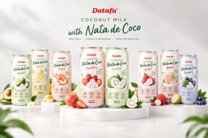 น้ำมะพร้าวรสชื่นชมพู่พร้อมเนื้อมะพร้าว 330 มล. เครื่องดื่มกระป๋อง - Product Image 5
