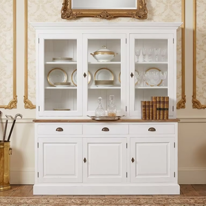 Dominic - Mueble de Almacenamiento Moderno de Madera de Teca Ecológica, Duradera y de Alta Calidad, con Diseño de 6 Puertas para Cocina y Comedor - Product Image 3