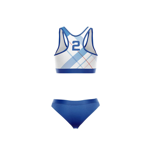 Ensemble de soutien-gorge de sport à séchage rapide personnalisé 2026 pour filles et femmes, tenue de volley-ball de plage sexy avec sublimation - Product Image 5