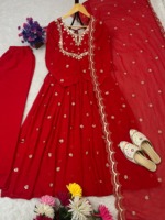Magnifique robe Anarkali indienne pakistanaise en tissu Georgette, avec un imprimé numérique élégant, pour mariage, occasions décontractées, vêtements traditionnels pour femmes