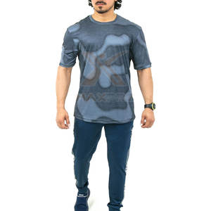 เสื้อยืดออกกำลังกายผ้าฝ้ายราคาประหยัด เนื้อผ้าทนทาน เสื้อยืดออกกำลังกายผู้ชาย เสื้อยืดออกกำลังกายผู้ชายใส่สบาย - Product Image 4