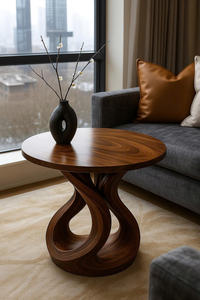 Mesa de Centro de Madera Maciza de Diseño Único y Moderno para Sala de Estar, Hecha a Mano en Vietnam, Luxali - Product Image 5