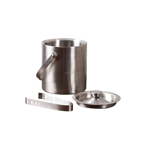 Customizable Stainless Steel <b>Ice</b> <b>Bucket</b> with Handle Trending Design for Home Bar and Outdoor Parties for <b>Beverage</b> <b>Tubs</b> - Product Image 6