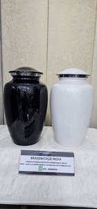 Urna Funeraria de Aluminio con Acabado Blanco Perla de Alta Calidad para Cenizas de Adultos, Hecha a Mano, Moderna, Capacidad de 220 Pulgadas Cúbicas, Personalizable - Product Image 6