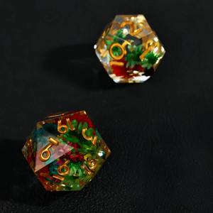 Jeu de dés en résine moulée avec des bords tranchants, dés polyédriques en résine pour jeux de table professionnels DND RPG, accessoire de jeu en gros - Product Image 6