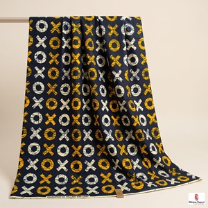 High Quality African Wax Print Ankara Kitenge Cotton Fabric Custom Logo Print OEM ODM Textile Manufacturer Factory Supply - Product Image 1