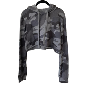 Sudadera Corta para Mujer, Color Verde Oscuro, Transpirable, Estilo Casual Otoñal, con Bordado y Estampado Frontal, Fabricación OEM - Product Image 1