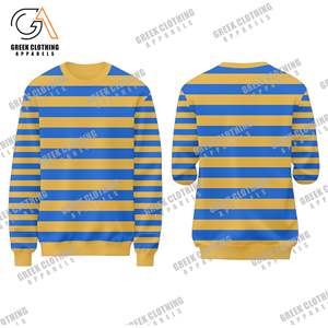 Sweat-shirt à col rond Sigma Gamma Rho Greek Apparel 1922 Bleu Or Sororité Pull en polaire premium Style cadeau d'hiver - Product Image 2