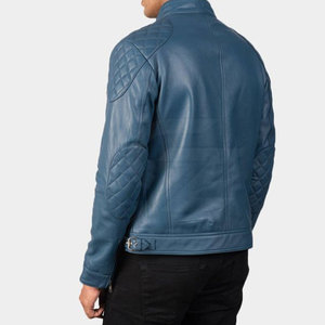 Servicio OEM, Chaqueta de Cuero para Hombre, Piel de Vaca, Cuello Alto, Tela Premium, Chaqueta Casual de Invierno, Transpirable y Ecológica para Venta en Línea - Product Image 4