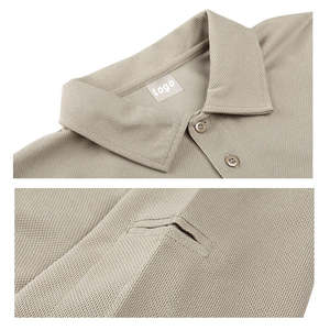 Chemises polo pour hommes de haute qualité en gros, manches courtes, fermeture à 3 boutons, chemises polo en polyester pour hommes - Product Image 6