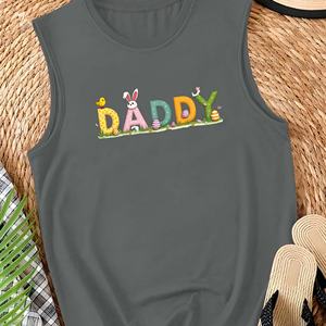 Chaleco casual para mujer con letras DADDY de temática Pascua - Product Image 2