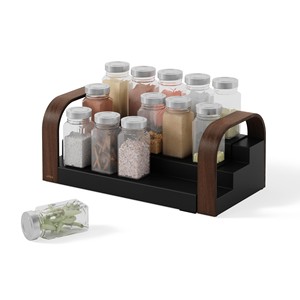 Organizador de Especias de Madera de Cedro con 7 Estantes - Almacenamiento de Cocina Artesanal al por Mayor - Product Image 1