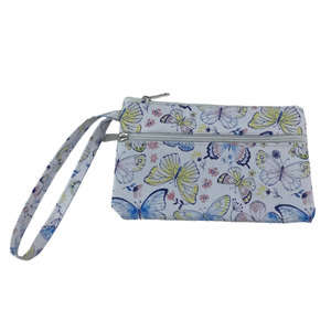 Bolsa de cosméticos de verano de material de algodón ligero con logotipo personalizado con cremallera y patrón - Product Image 4