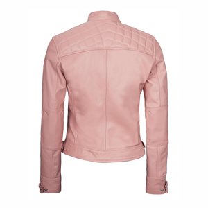 Vestes en cuir de moto courtes de luxe pour femmes, confortables et élégantes, avec fermeture éclair. - Product Image 6