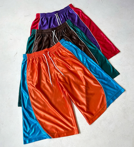 Pantalones Cortos Bermuda para Hombre, Color Sólido, Estampado Oxford, Transpirables, Ecológicos, con Franja Lateral, Cintura Elástica, Secado Rápido, Casuales y Deportivos - Product Image 1
