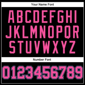 Maillot de basket rétro authentique personnalisé noir rose bleu clair en maille respirante polyester/coton unisexe adulte sans manches - Product Image 3