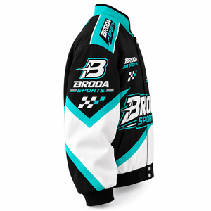 Wholesale 2026 New Arrival Custom logo Embroidery <b>Race</b> <b>Car</b> <b>Jacket</b> Heavy Cotton Oversized Nascar Racing Bomber <b>Jacket</b> for Men - Product Image 6