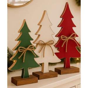 Décoration de sapin de Noël moderne et élégante en bois et MDF pour les intérieurs - Product Image 4