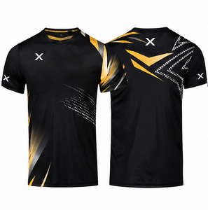 Camiseta Deportiva Transpirable de Secado Rápido con Estampado por Transferencia de Calor Personalizada Xpert Wholesale para Tenis de Mesa y Bádminton, Manga Corta, Unisex, para Verano - Product Image 1