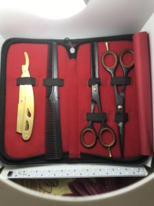 new Selling Stainless Steel <b>Barber</b> salon Shear & Hair Cutting Scissor Beauty Type Thinning Scissors <b>set</b> kit - Product Image 4