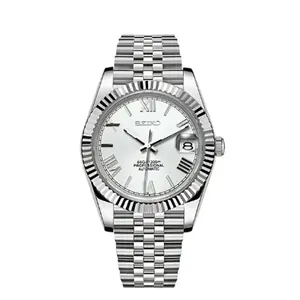 שעון מכני עסקי-קז'ואל לגברים של סייקו עם מנגנון NH35, עיצוב ספורטיבי ותצוגה רב-תכליתית בקוטר 39 מ\\\"מ, רצועת פלדה - Product Image 5