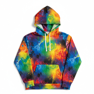 Sweat à capuche personnalisé sublimé, sans minimum de commande, impression intégrale, streetwear, développement de marque, fabricant de vêtements - Product Image 1